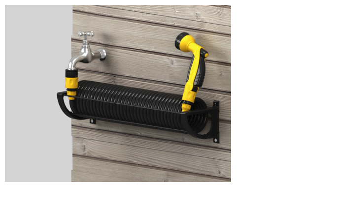 Wallmounted Coiled Hose Holder