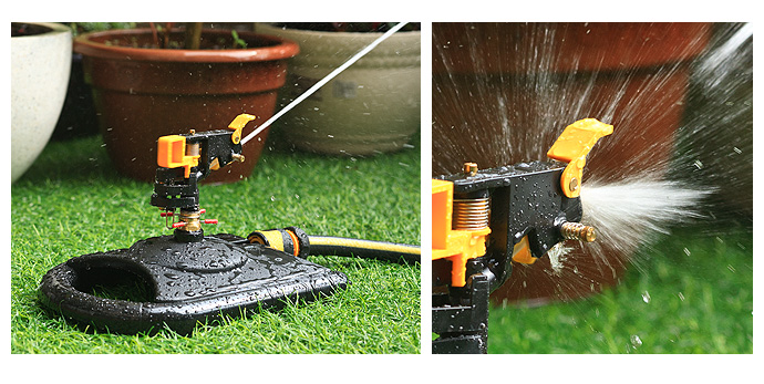 Impact Sprinkler on Sled Base